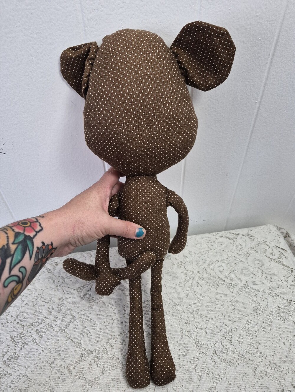 Handmade Monkey Plush - Picture 3 of 4